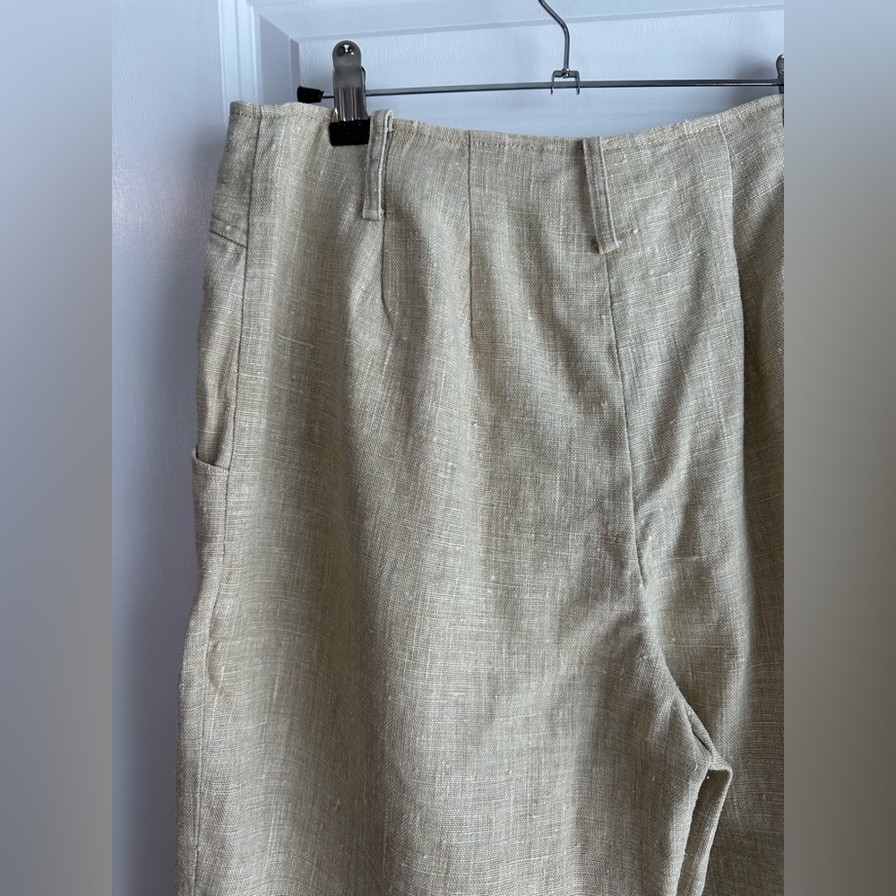 St. John Sport Women’s Linen Beige Shorts (Size 12) - Picture 4 of 11